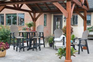 Adirondack dining and lounge sets.